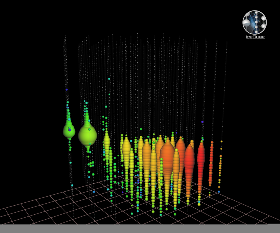 One of the largest readings of Neutrinos collected by the IceCube lab was made in June, 204